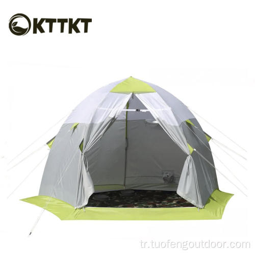 4.9kg açık yeşil kamp trekking çift çadır